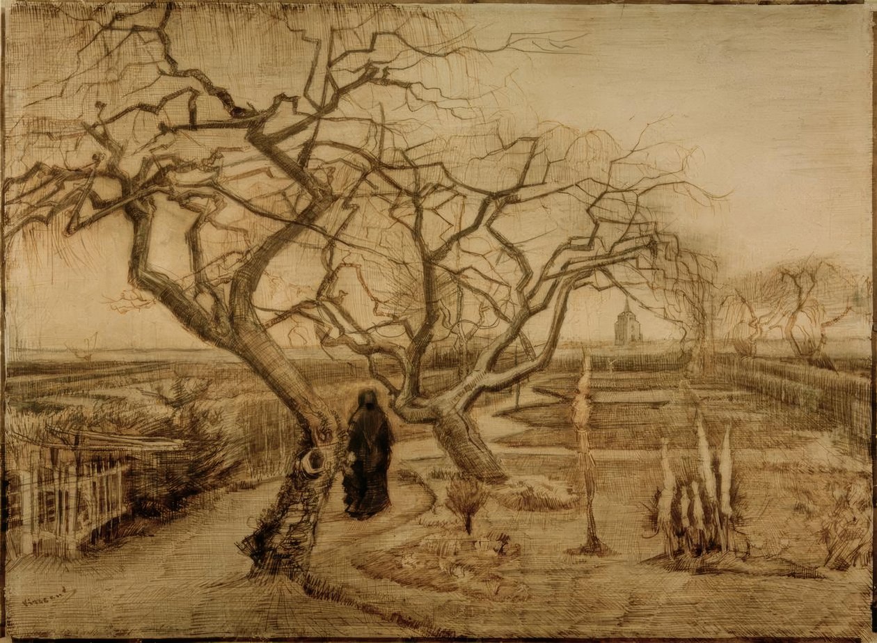 Kışın bahçe by Vincent van Gogh
