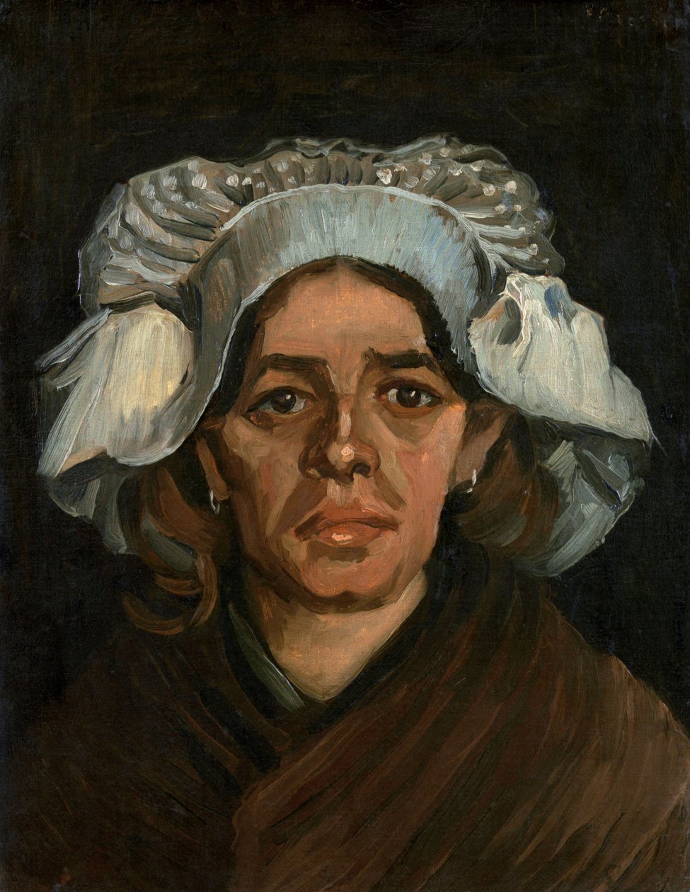 Bir Kadının Başı, 1885 by Vincent van Gogh