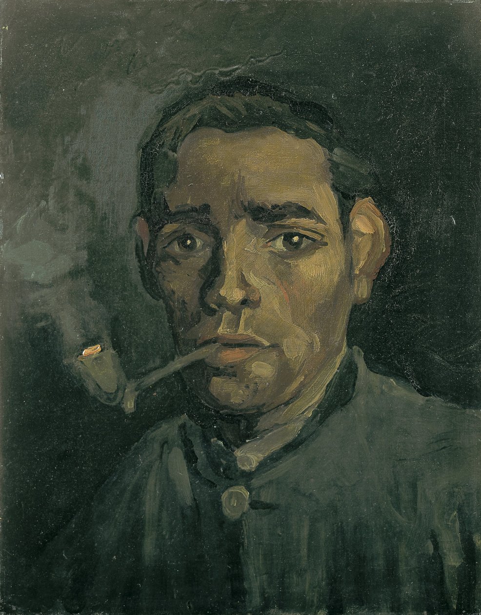 Bir adamın başı, 1884-1885 by Vincent van Gogh