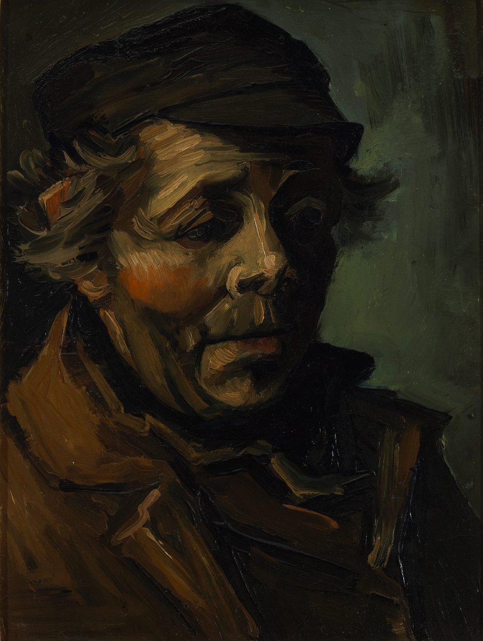 Bir köylünün başı, 1884 by Vincent van Gogh