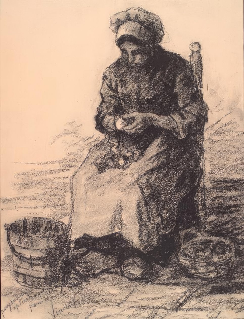 Patates soyucusu by Vincent van Gogh