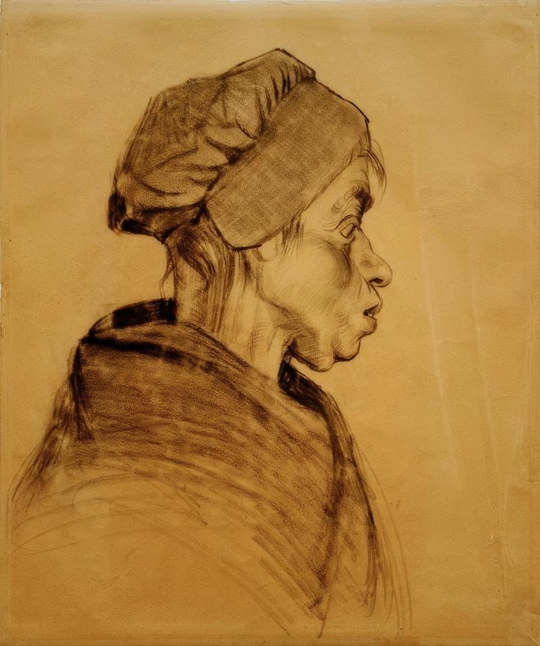 Bir kadının başı by Vincent van Gogh