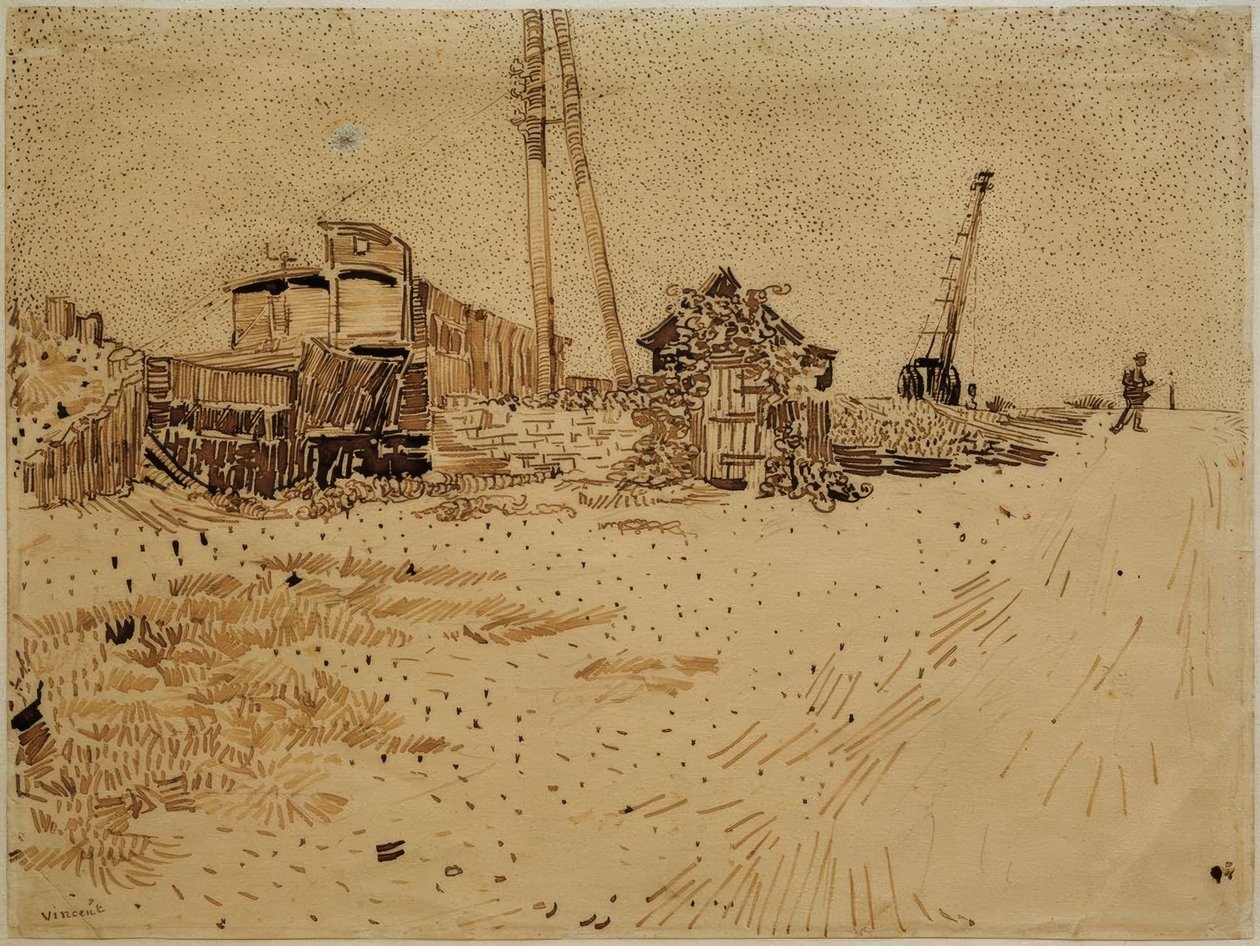 Demiryolu depolama alanı by Vincent van Gogh