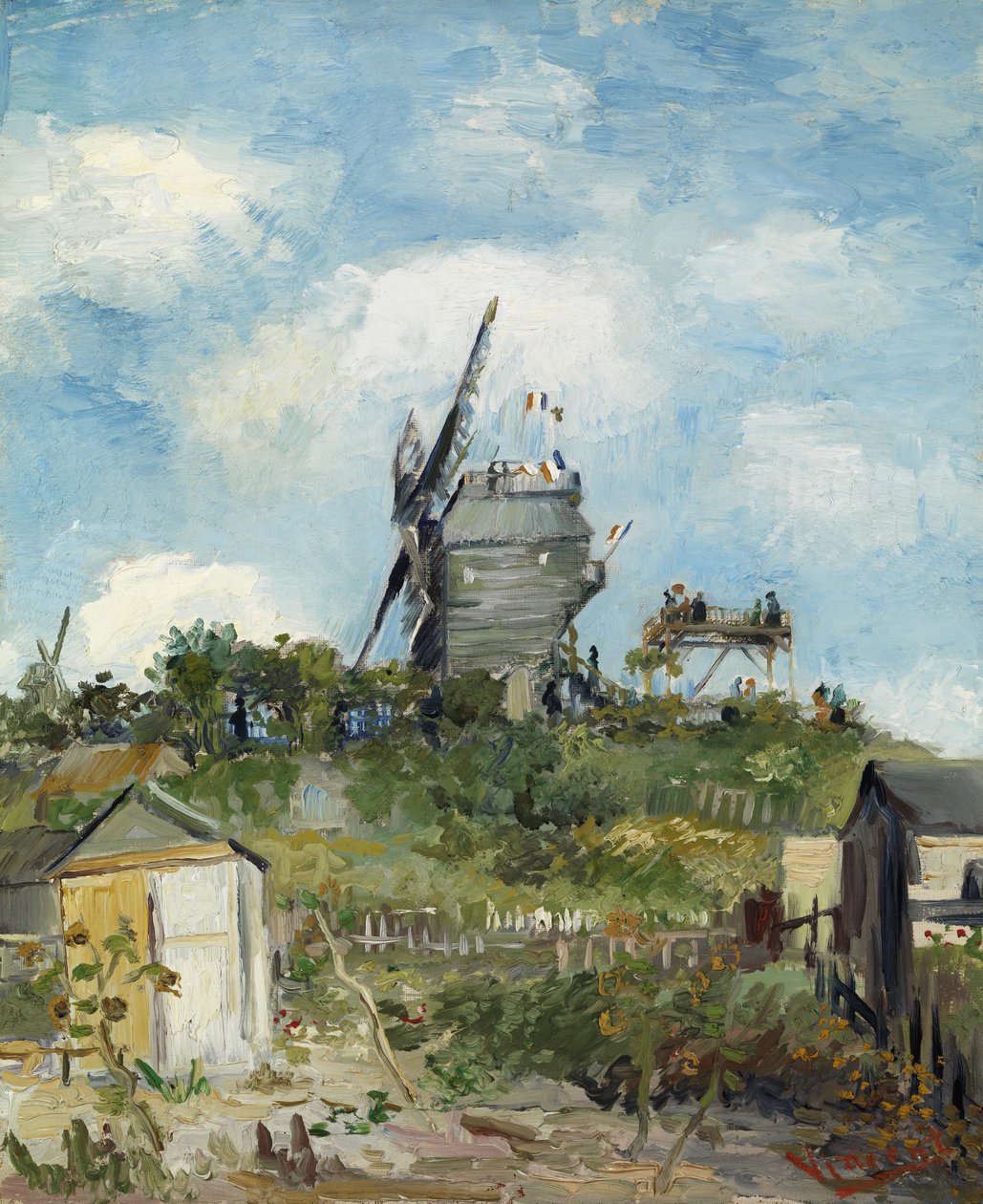 Blute-Fin Değirmeni, Montmartre by Vincent van Gogh