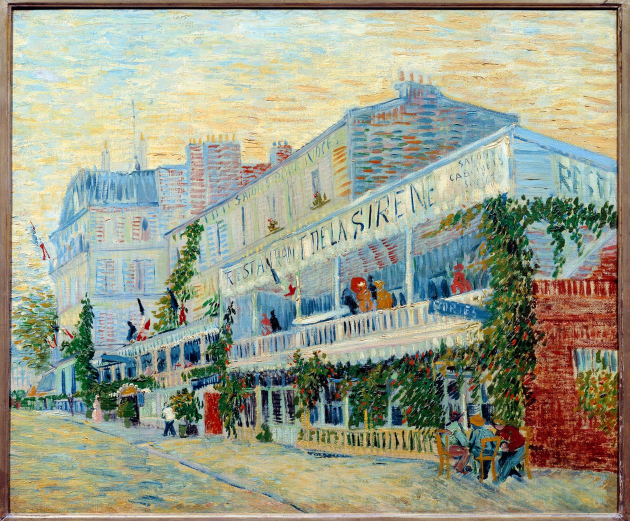 Le restaurant de la Sirene a Asnieres Tablosu Vincent van Gogh (1853-1890) 1887 Güneş. 0,54 x 0,65 m Paris, musee d