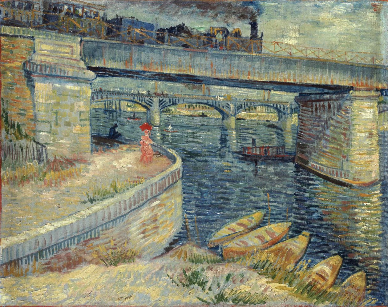 Asnières Köprüleri, 1887. by Vincent van Gogh