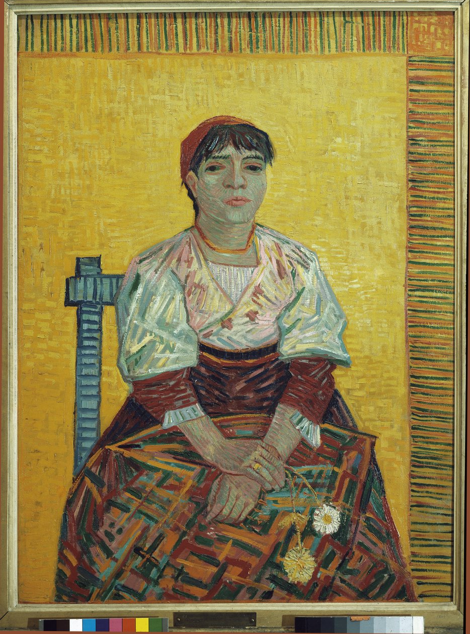 L'italienne (Agostina Segatori'nin Portresi) by Vincent van Gogh