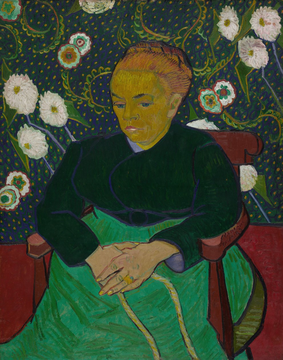 Madam Roulin Beşiği Sallarken La berceuse, 1889. by Vincent van Gogh