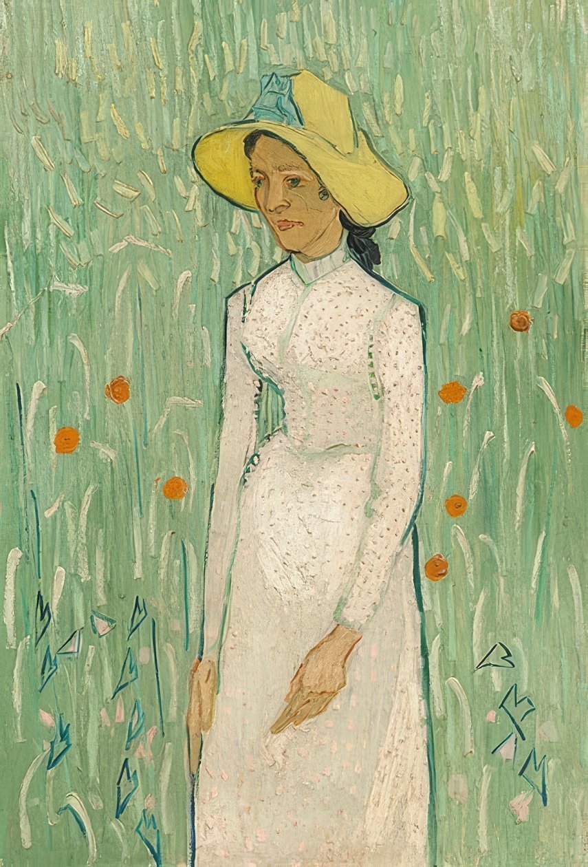 Kız beyaz. 1890 by Vincent van Gogh