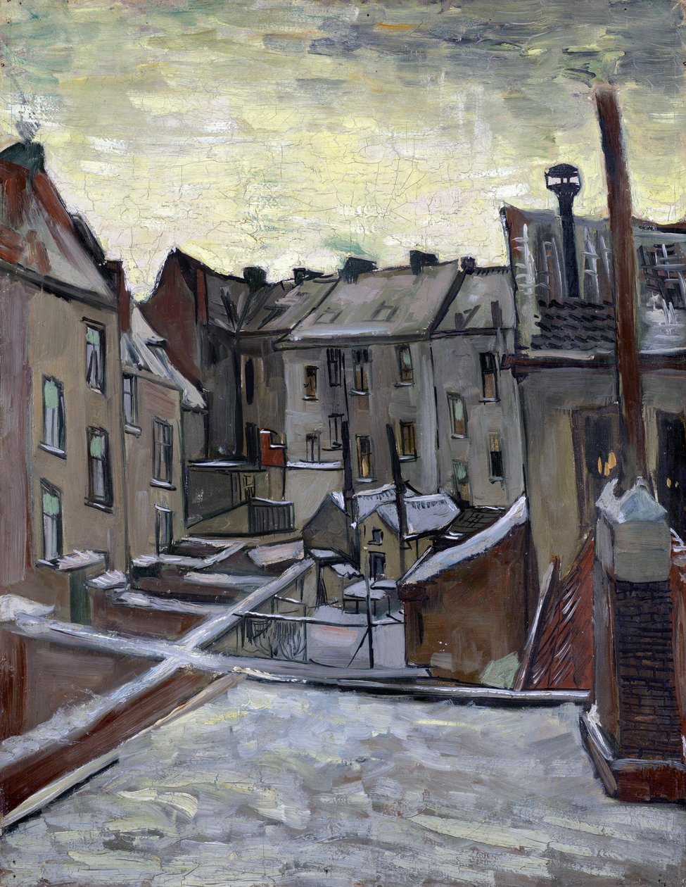 ""Arkadan görülen evler"" (Evlerin arkadan görünüşü) Vincent van Gogh