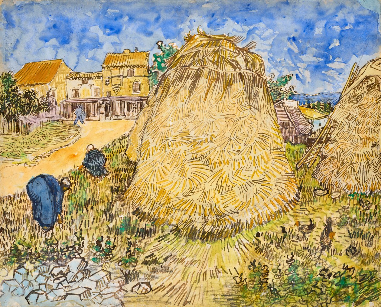 buğday yığınları by Vincent van Gogh