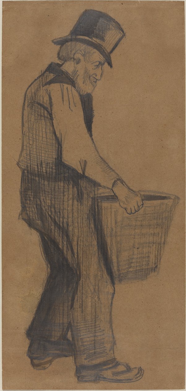 Kova Taşıyan Yaşlı Adam, 1882. by Vincent van Gogh