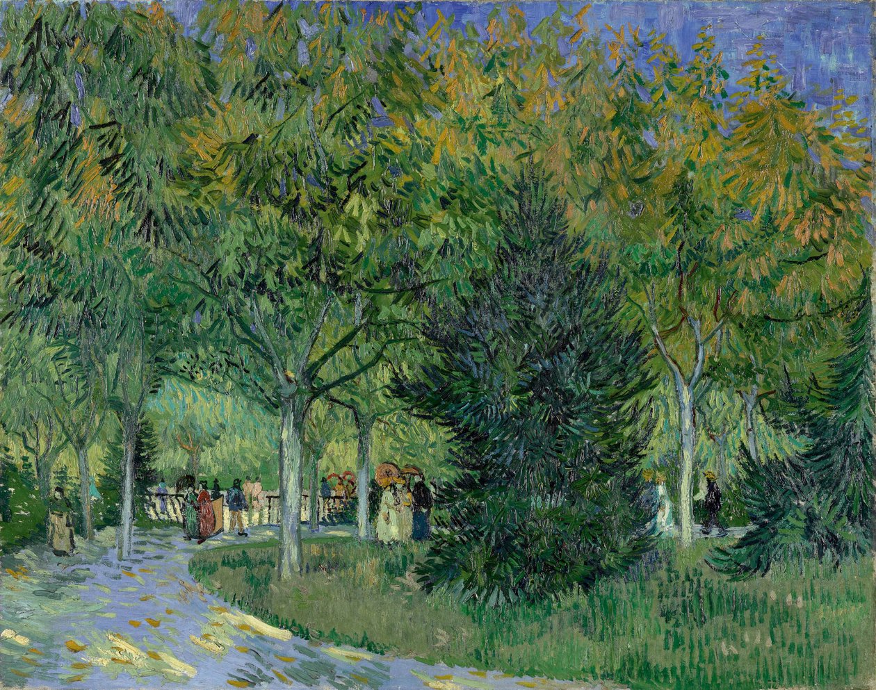 Arles Parkındaki Yol, 1888. by Vincent van Gogh