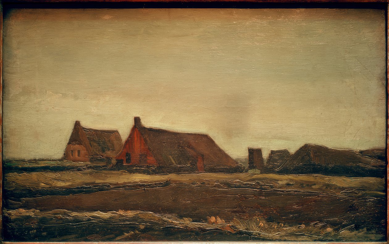 Plaggen kulübeleri by Vincent van Gogh