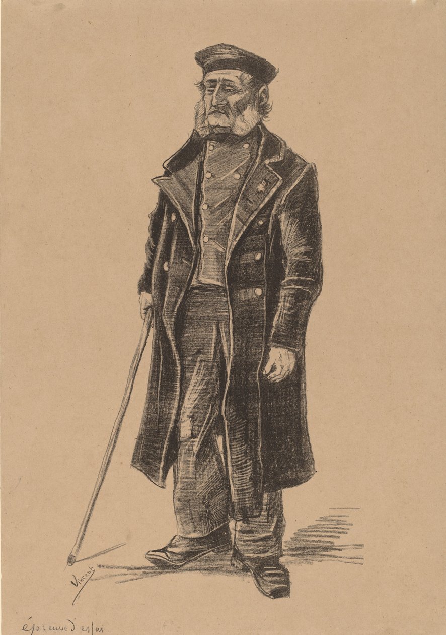 Darülaceze sakinleri, Ayakta, 1882. by Vincent van Gogh