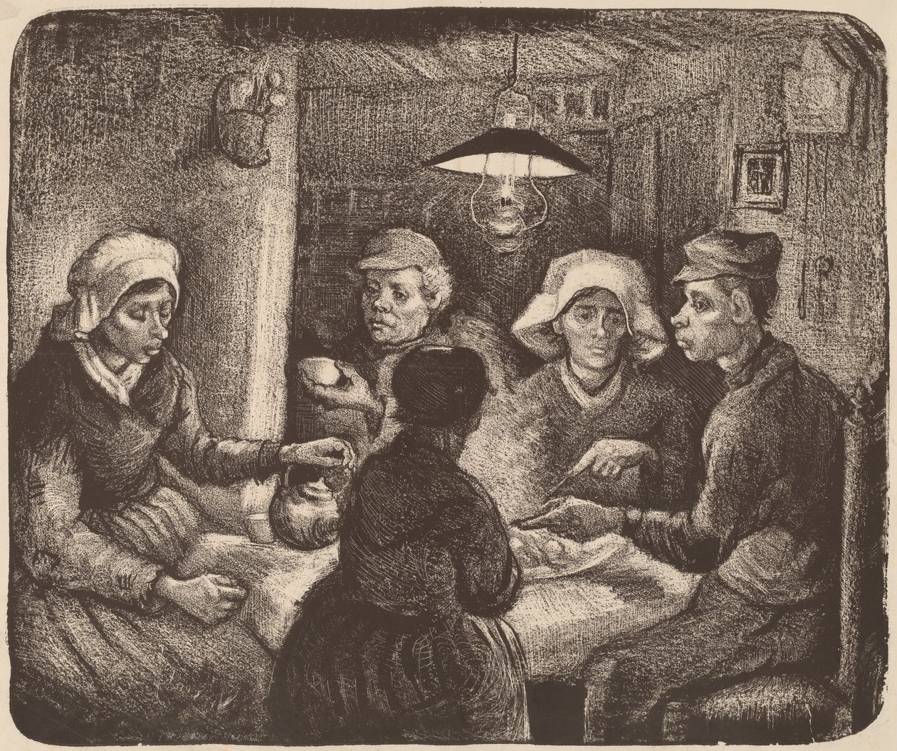 Patates Yiyenler, 1885. by Vincent van Gogh