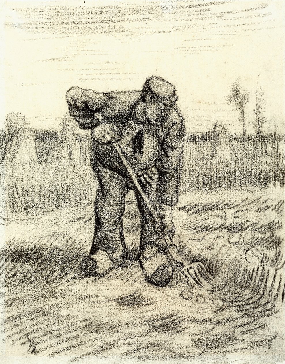 Patates Toplayıcı, 1885 by Vincent van Gogh