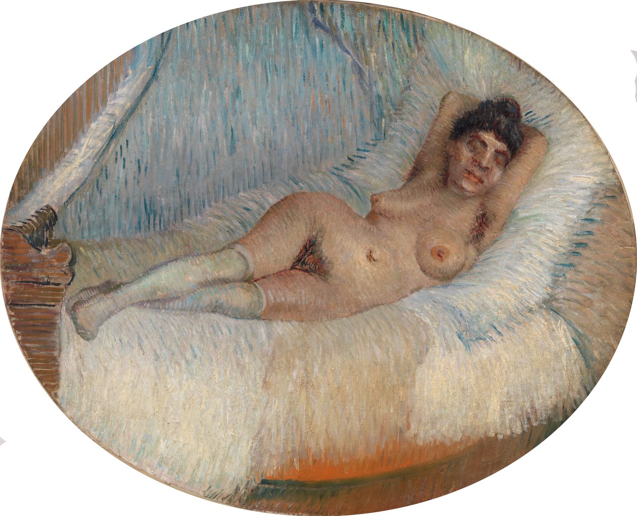 uzanmış çıplak (bir yatakta yatan çıplak kadın) by Vincent van Gogh
