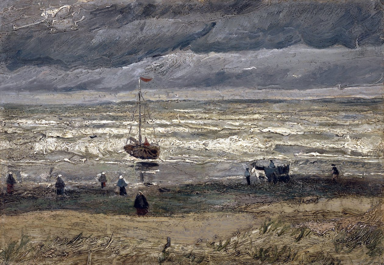 Deniz, Scheveningen par Gogh, Vincent, van (1853-1890). Tuval üzerine yağlı boya, ebat : 34,5x61 by Vincent van Gogh