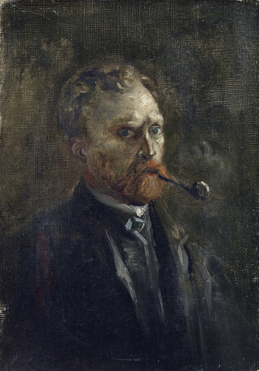 Otoportre par Gogh, Vincent, van (1853-1890). Tuval üzerine yağlı boya, ebat : 27,2x19 by Vincent van Gogh