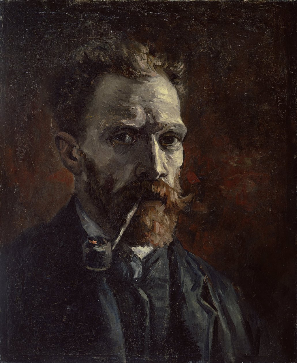 Borulu otoportre, 1886 by Vincent van Gogh