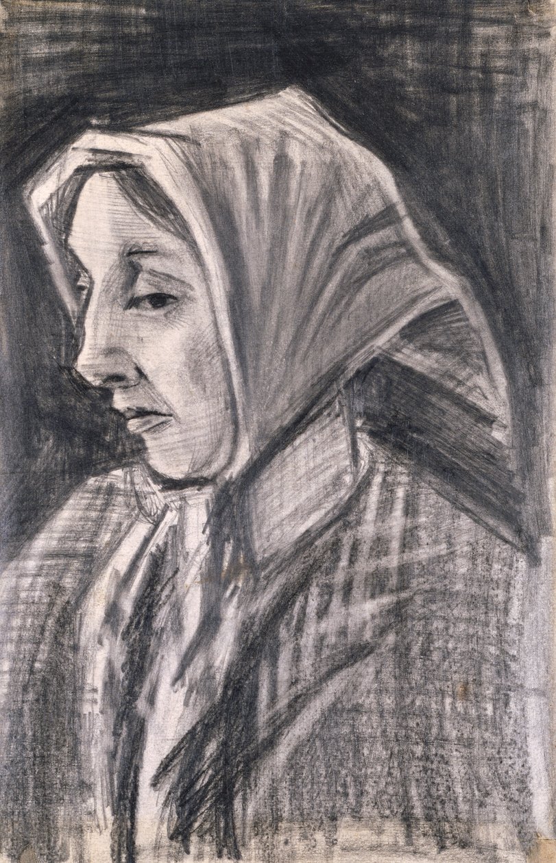Sien, Sola Bakıyor by Vincent van Gogh