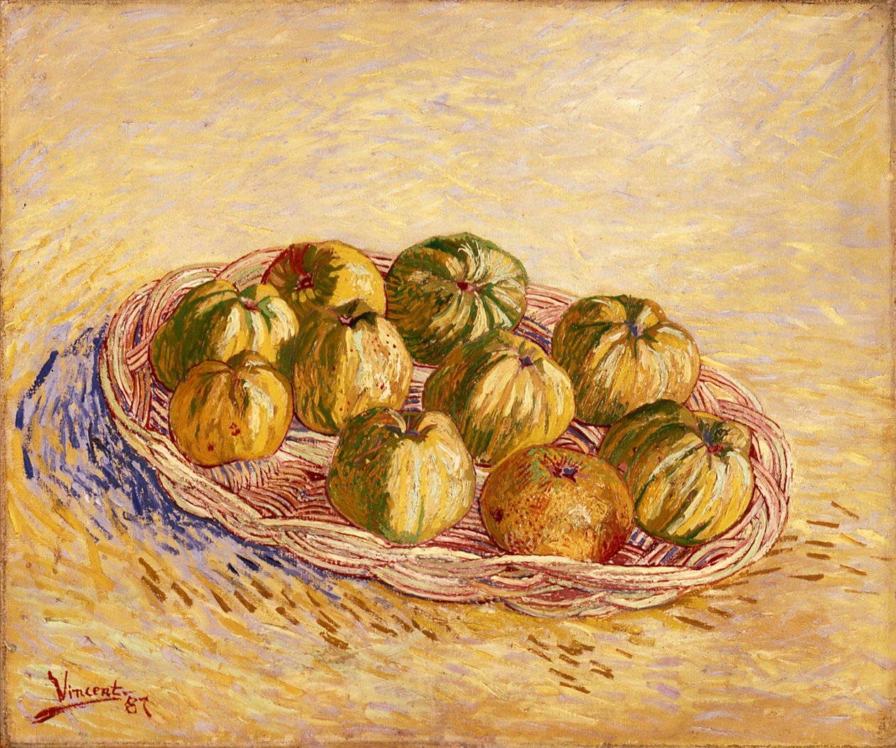 Natürmort, Elma Sepeti by Vincent van Gogh