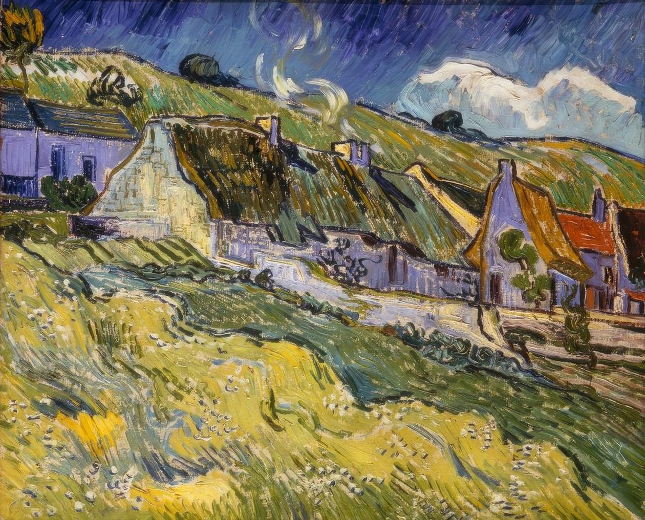 Sazdan evler by Vincent van Gogh