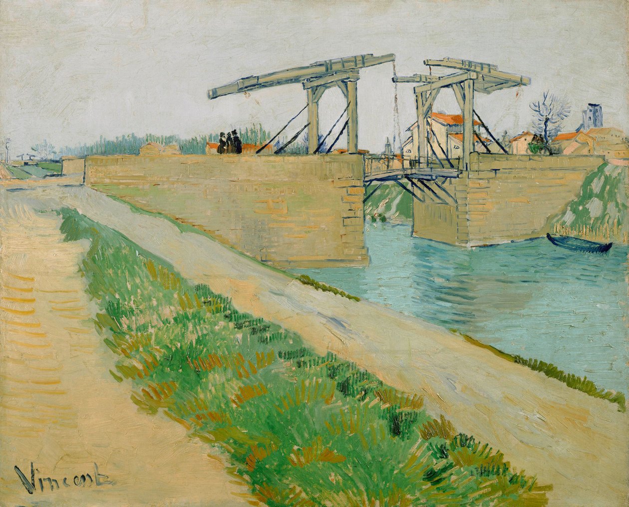 Langlois Köprüsü, Mart 1888 (tuval üzerine yağlı boya) by Vincent van Gogh
