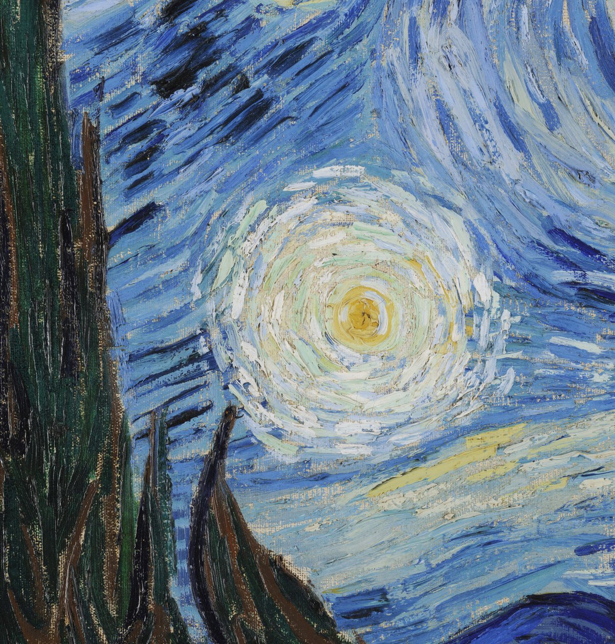Yıldızlı Gece, Haziran 1889 (tuval üzerine yağlı boya) (702746 detayı) by Vincent van Gogh