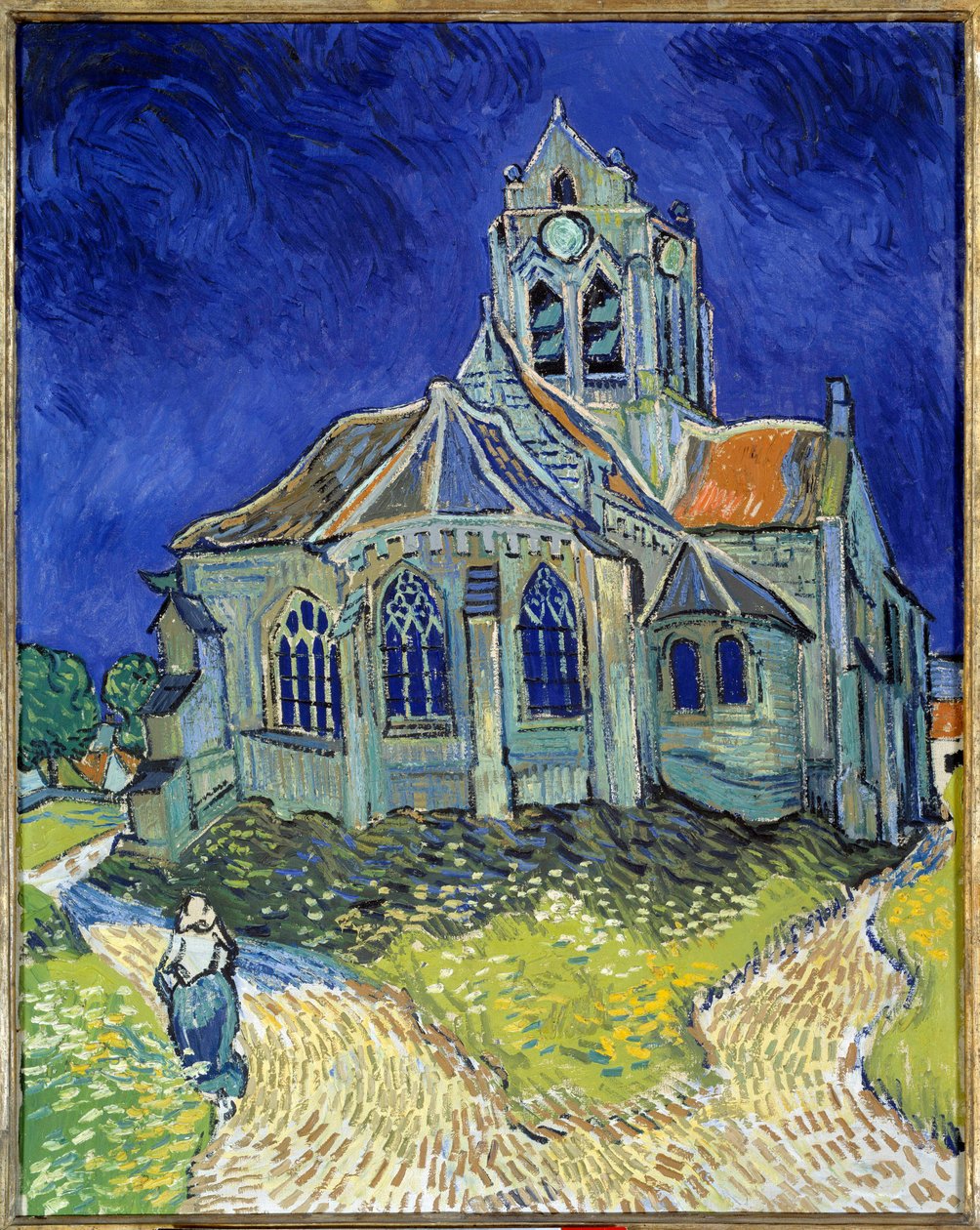 Auvers-sur-Oise kilisesi by Vincent van Gogh