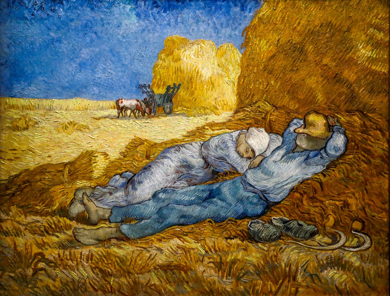 Siesta olarak da bilinen meridyen çizgisi by Vincent van Gogh