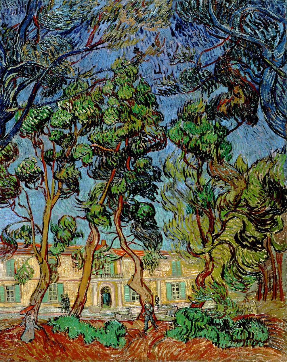 St. Paul Hastanesi Bahçesindeki Ağaçlar, 1889 by Vincent van Gogh
