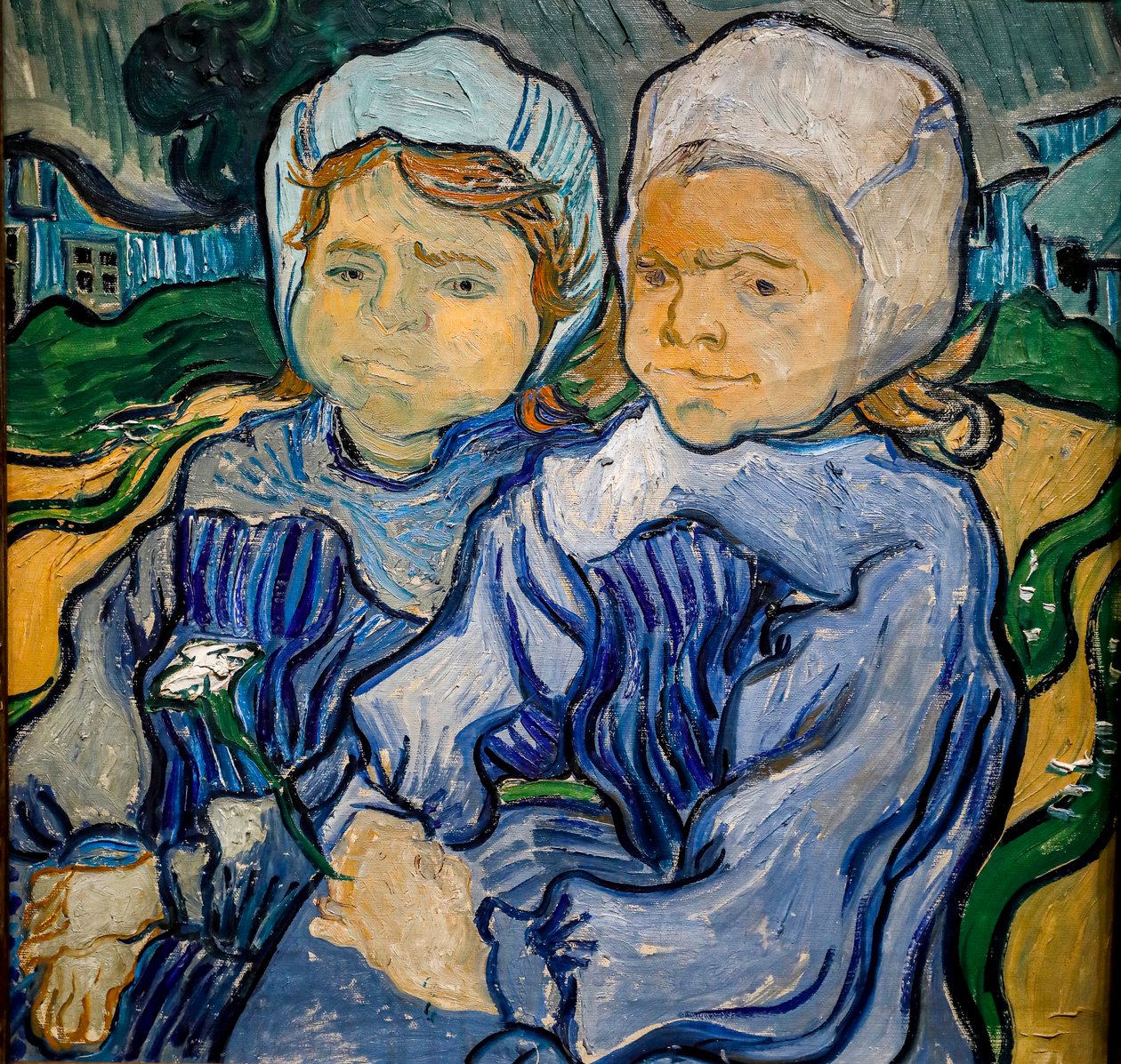 İki küçük kız, iki küçük kız by Vincent van Gogh