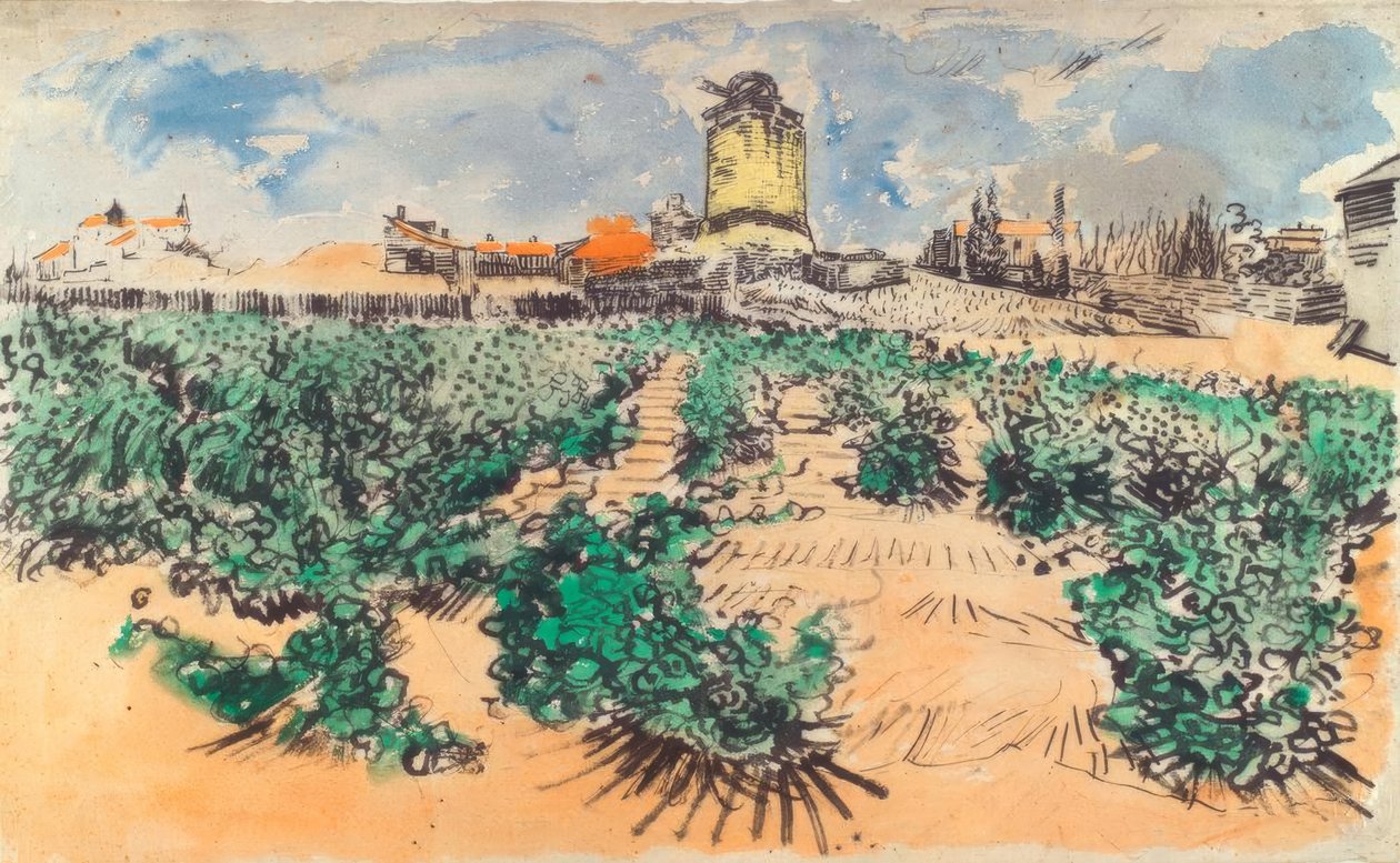 Van Gogh / Değirmen, A.Daudet Fontvieille by Vincent van Gogh