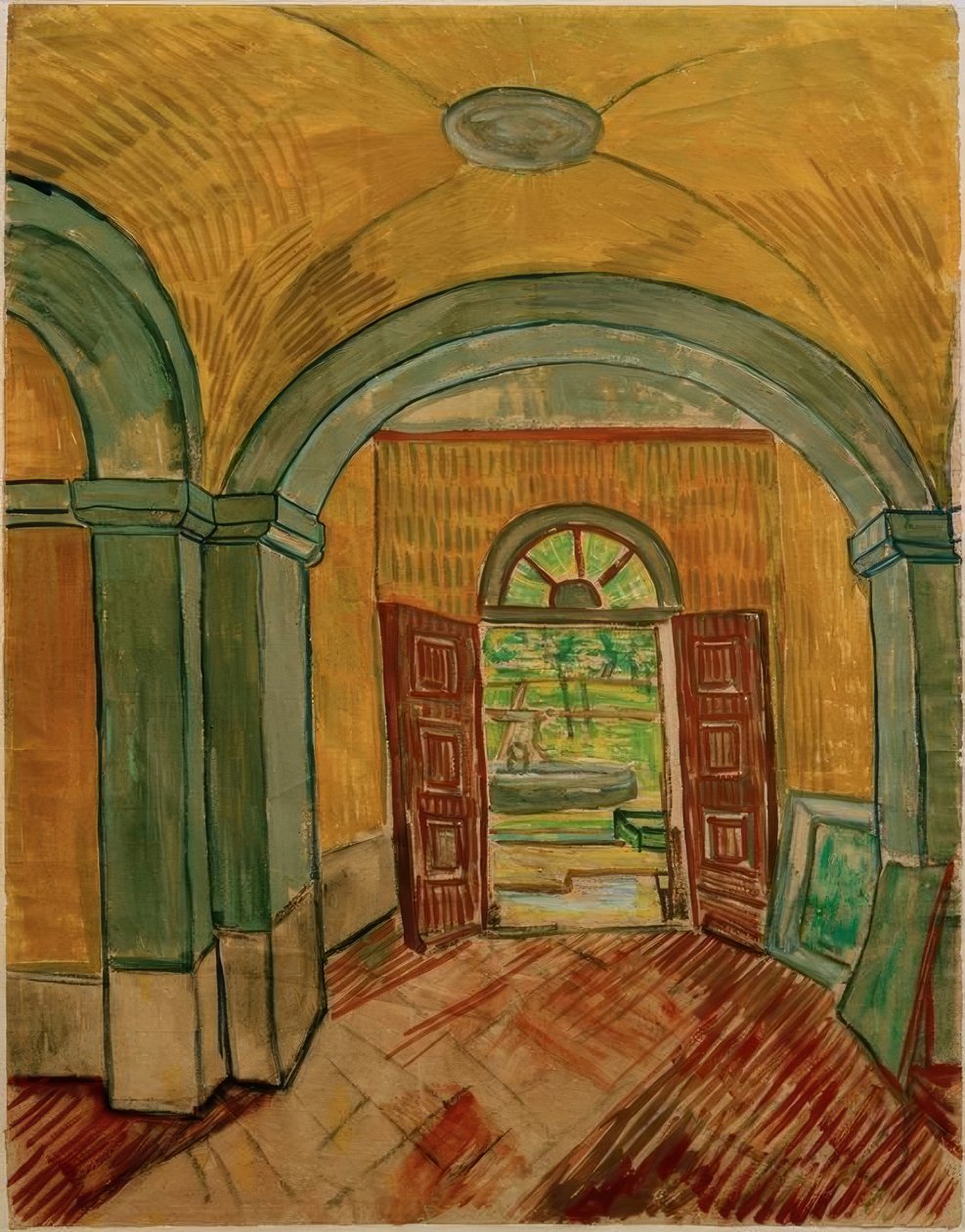 Sanatoryumdaki antre by Vincent van Gogh