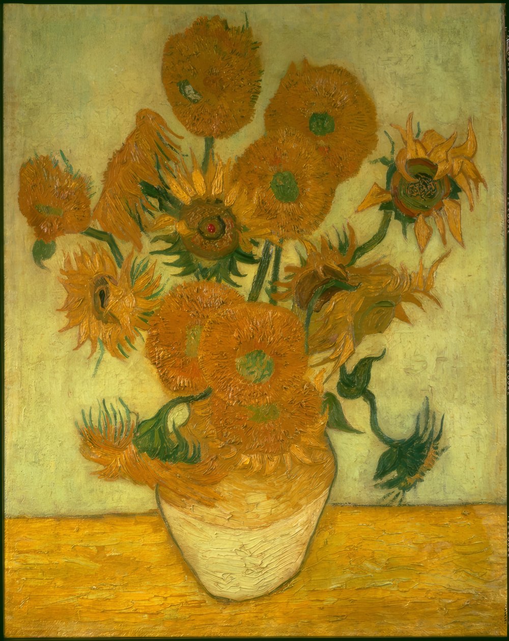 Vazoda dört on ayçiçeği by Vincent van Gogh