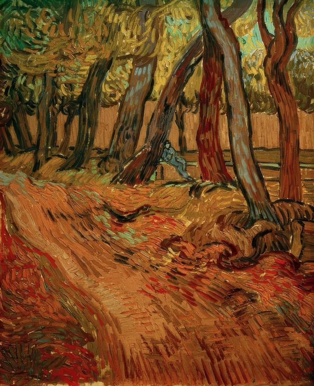 Sanatoryum bahçesindeki yol by Vincent van Gogh