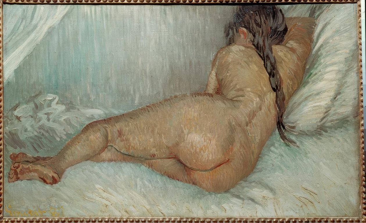 Arkadan çıplak kadın by Vincent van Gogh