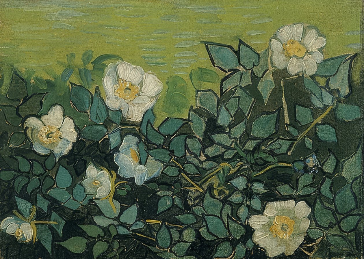 Yaban gülü. 1889 by Vincent van Gogh