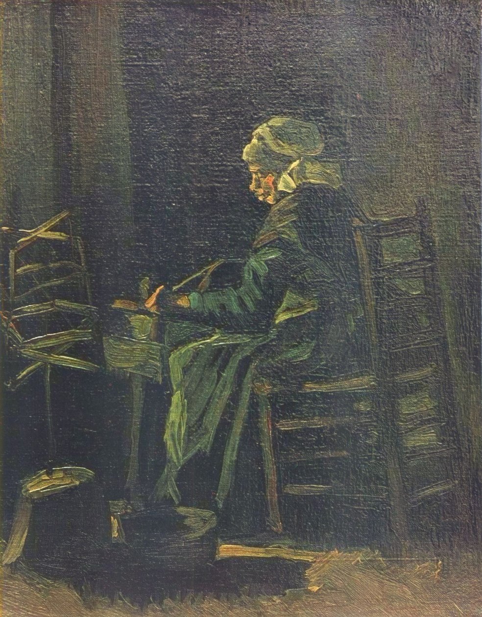 Çıkrıktaki Kadın, 1885 by Vincent van Gogh