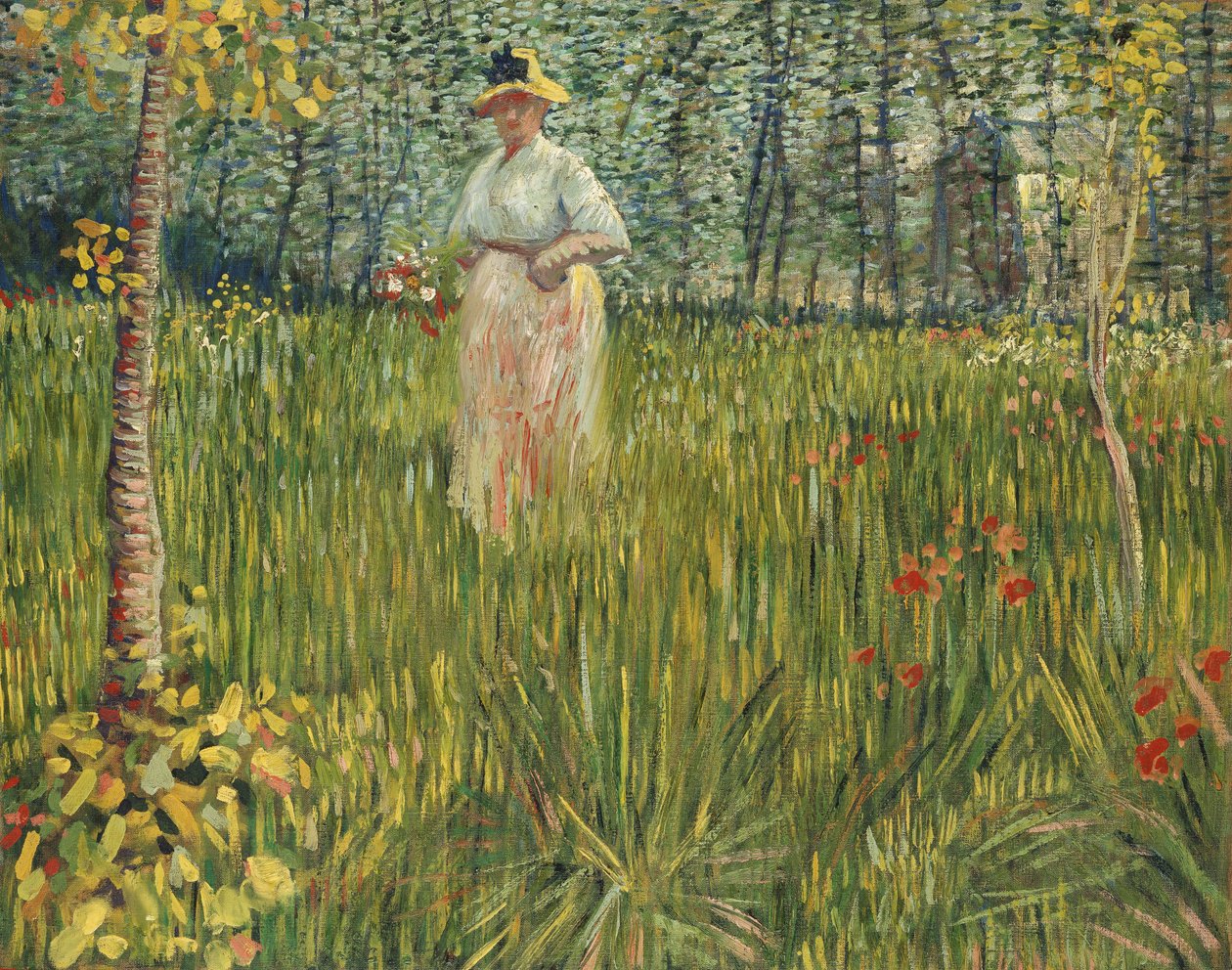 Bahçedeki Kadın, 1887 by Vincent van Gogh