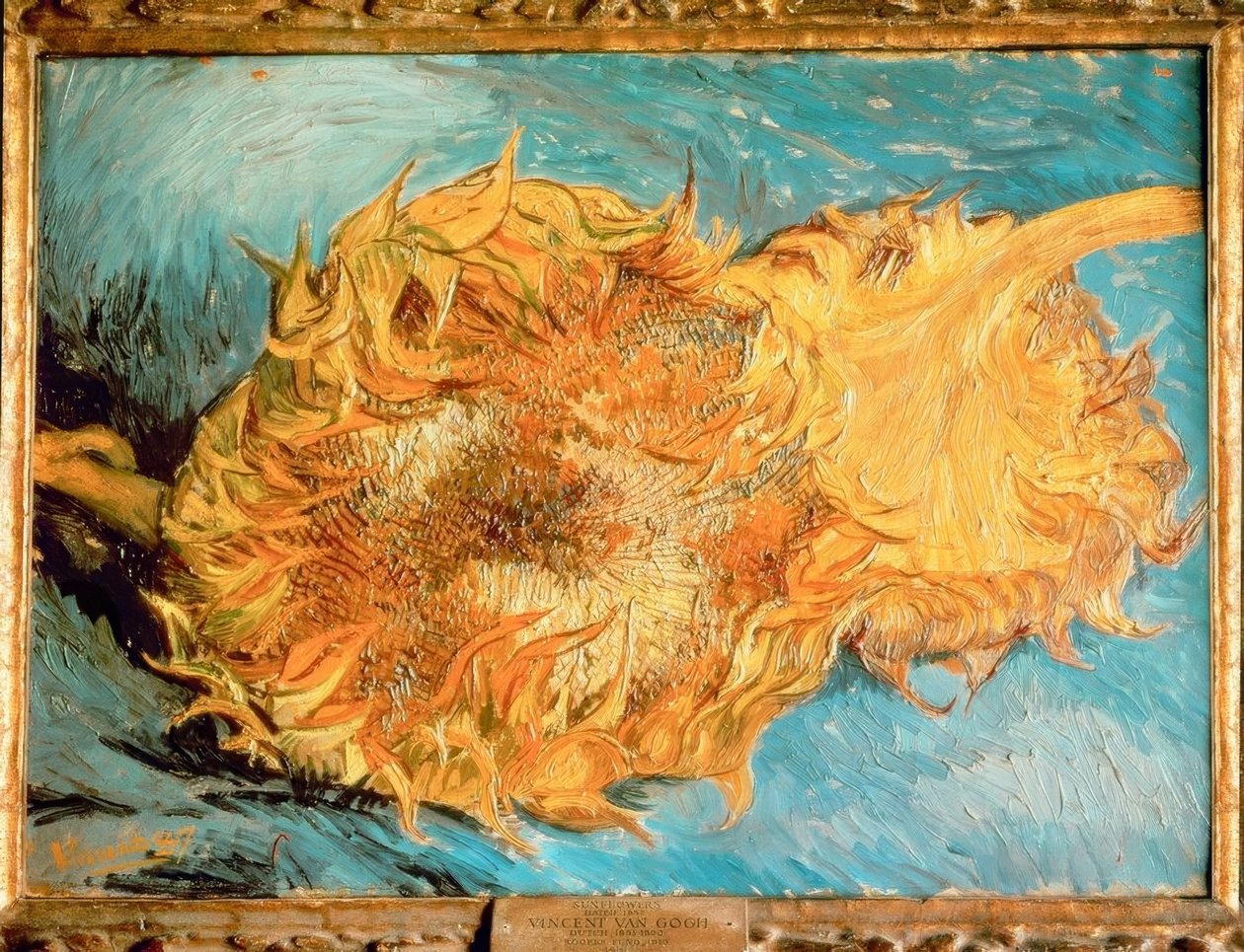 İki kesilmiş ayçiçeği by Vincent van Gogh