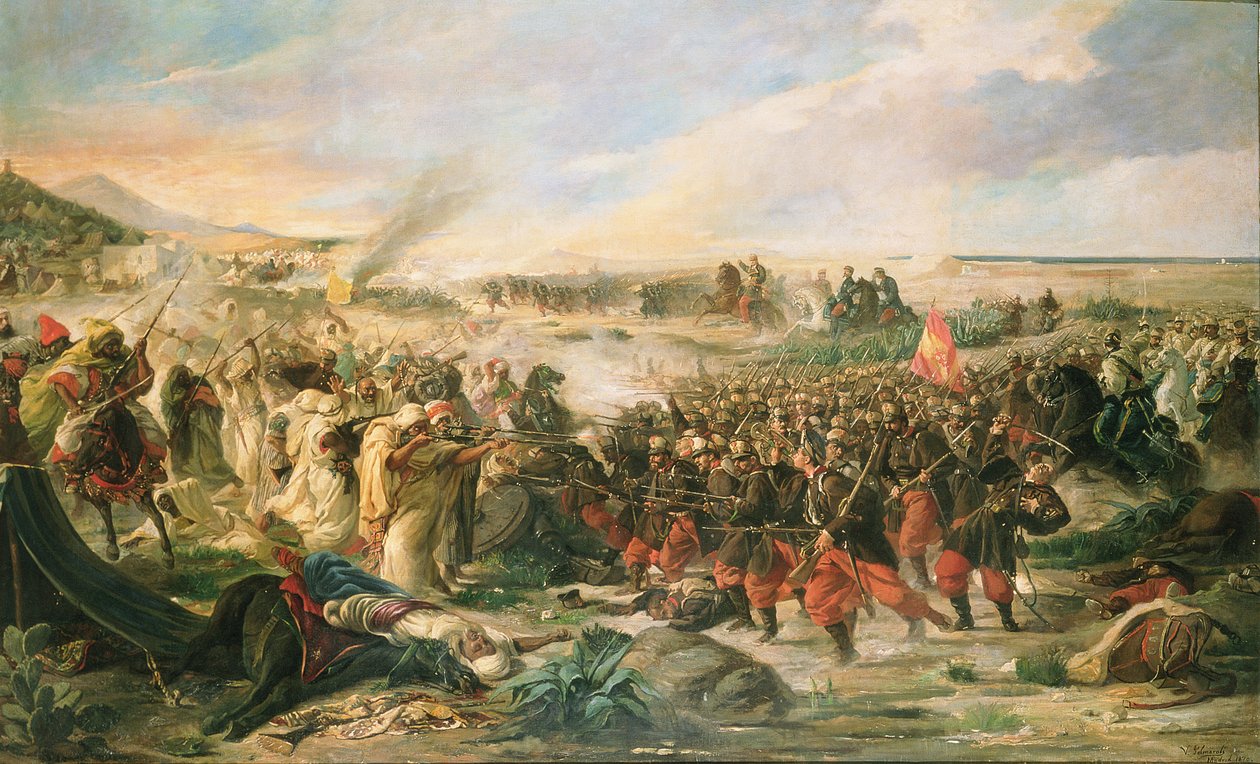 Tetuan Savaşı, 1860, 1870 by Vincente Gonzalez Palmaroli