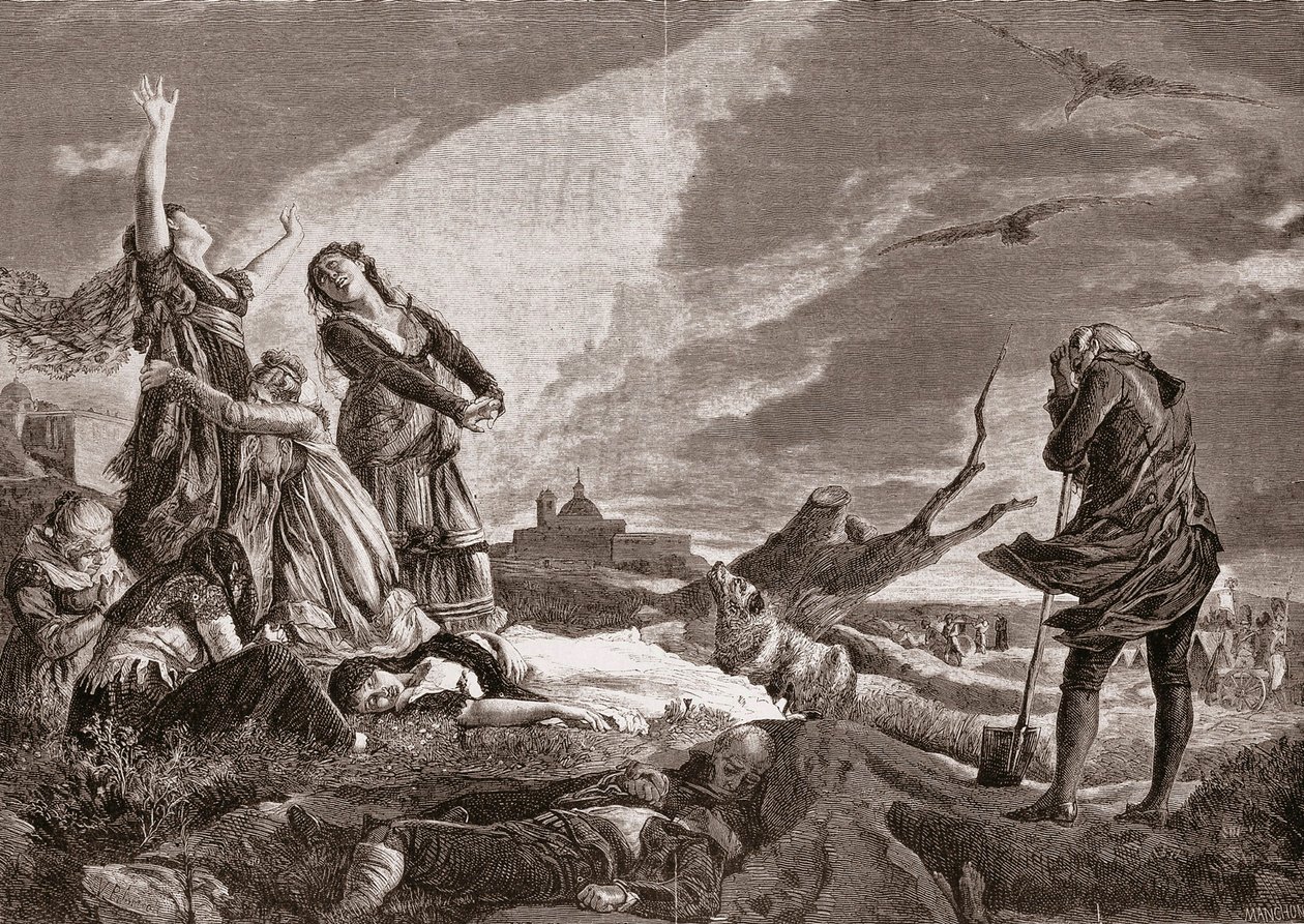 İspanya Bağımsızlık Savaşı (1808-1814). Cenazesi 3 Mayıs