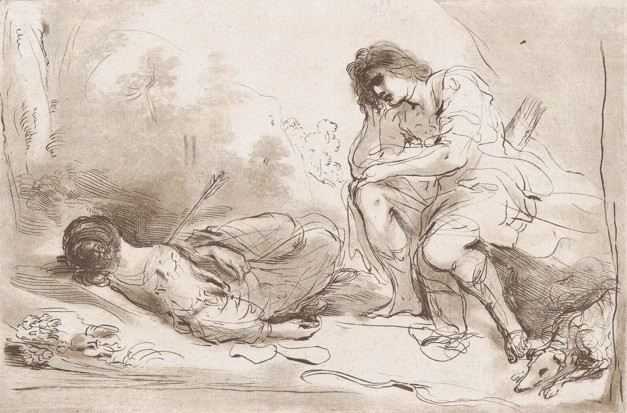 Cephalus ve Procris, 1764-98 by Vincenzio Vangelisti