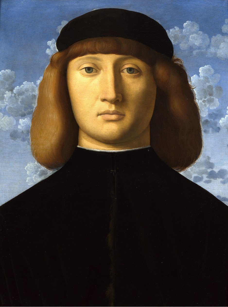 genç bir adam portresi by Vincenzo di Biagio Catena