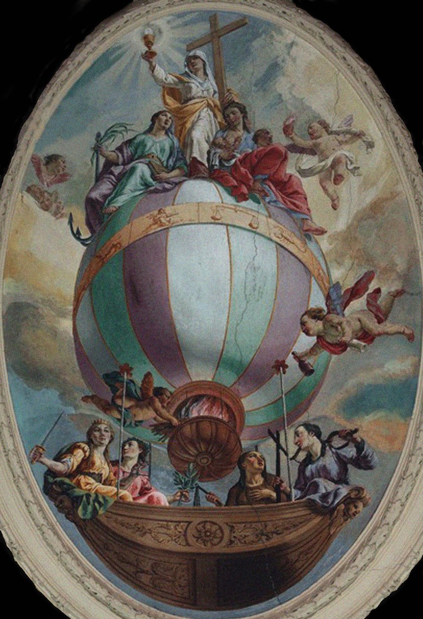 Balon Üzerindeki Erdem by Vincenzo Angelo Orelli