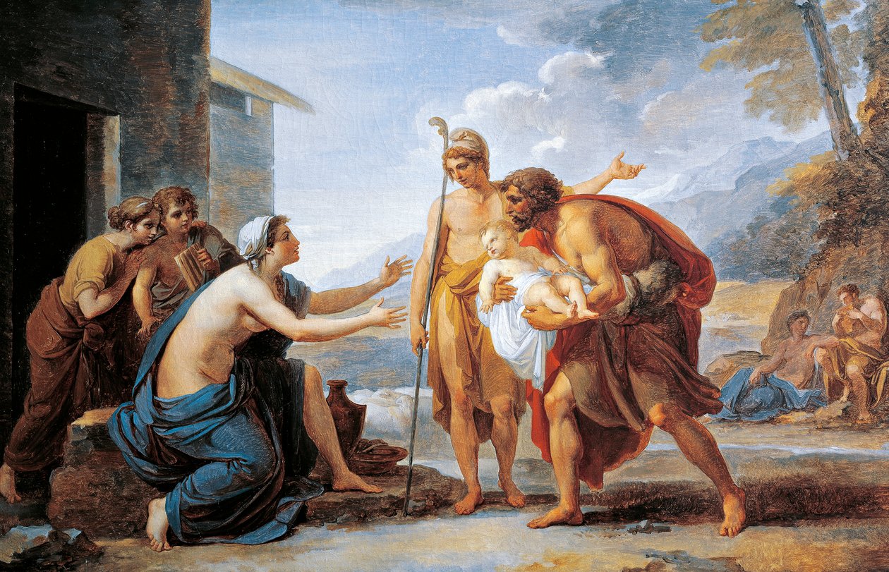 Paris ve Hecuba, Vincent Camuccini (1771-1844) by Vincenzo Camuccini