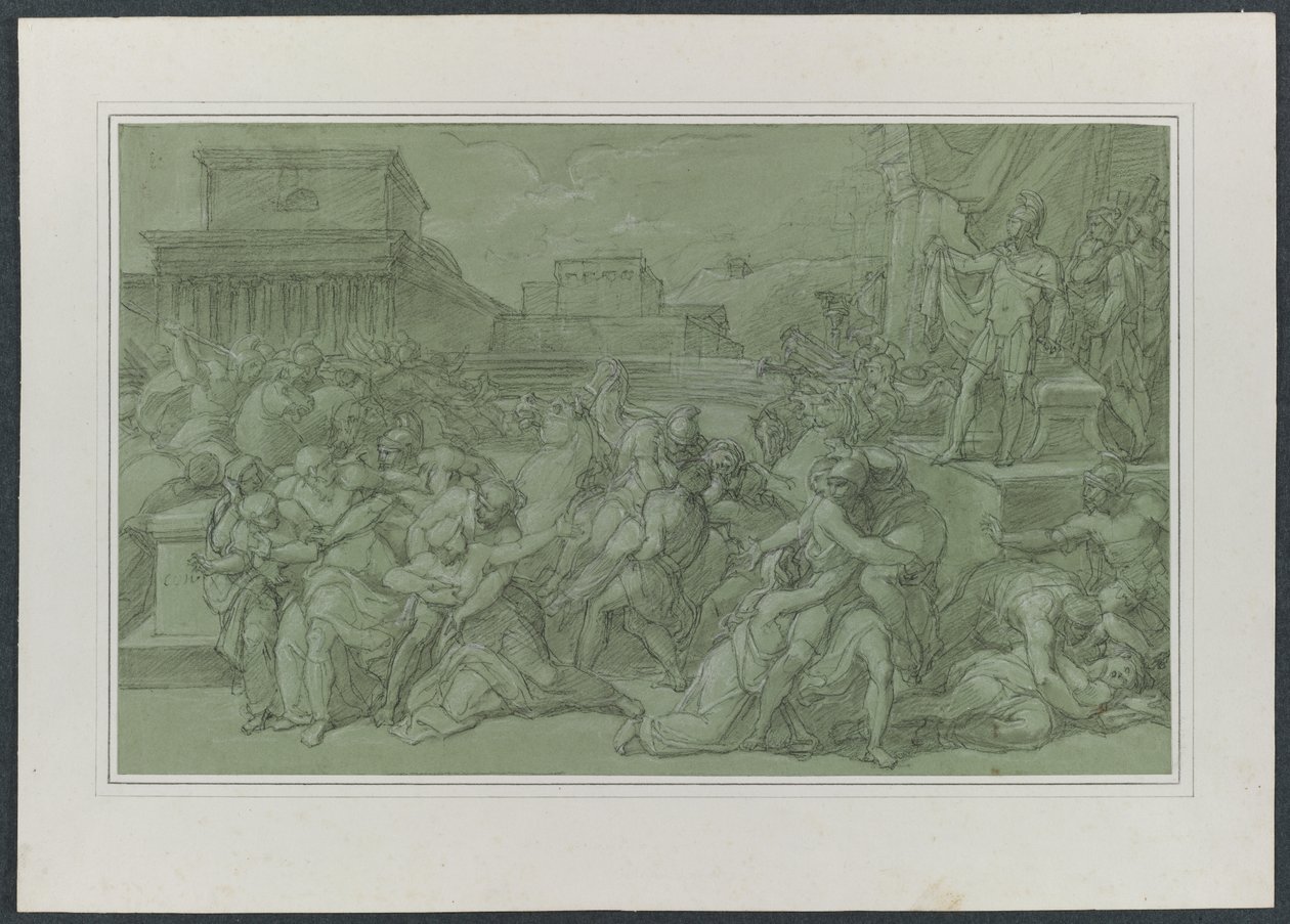 Sabinlerin Tecavüzü, c. 1820. by Vincenzo Camuccini